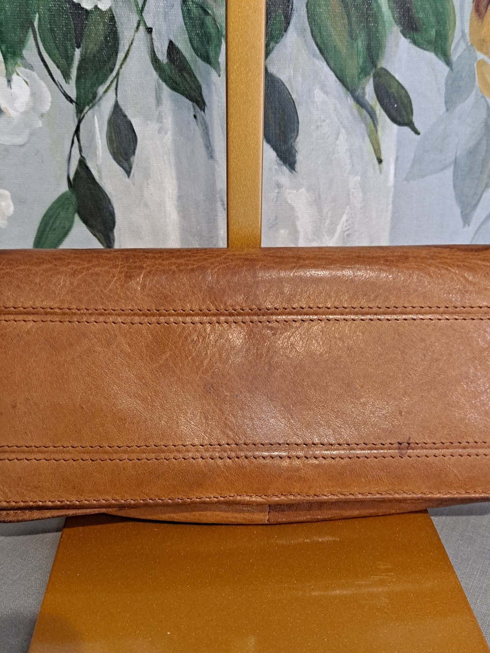 Wilsons Leather Vintage Brown Leather Bifold Wallet Clutch